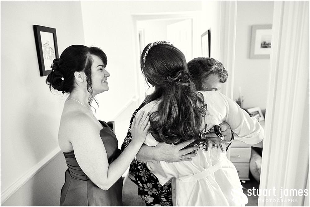 Unobtrusive photos that show the wedding morning at home before the wedding at The Crows Nest at Barton Marina by Documentary Wedding Photographer Stuart James