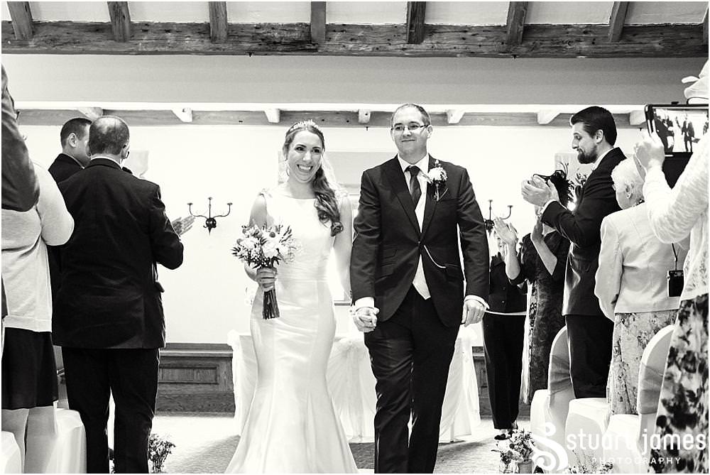 Capturing the wedding ceremony telling the story of the beautiful moments at The Crows Nest at Barton Marina by Documentary Wedding Photographer Stuart James