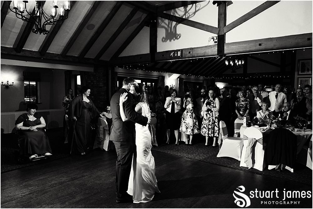 Creative lighting for the first dance at The Crows Nest at Barton Marina by Documentary Wedding Photographer Stuart James
