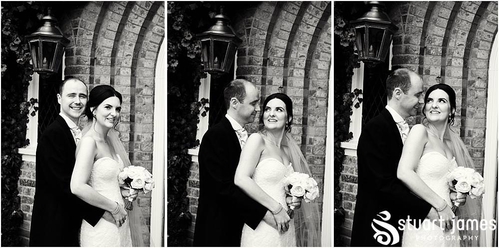 Relaxed natural portraits of the bride and groom in the stunning gardens at The Belfry in Sutton Coldfield by Documentary Wedding Photographer Stuart James