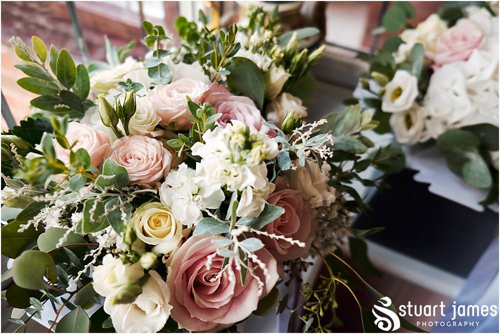 Creative photographs of the bridal party preparations on the wedding morning ahead of the wedding at Bishton Hall in Stafford by Documentary Wedding Photographer Stuart James