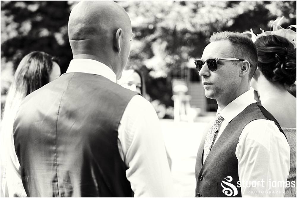 Capturing the arrival of the guests for the wedding at Bishton Hall in Stafford by Documentary Wedding Photographer Stuart James