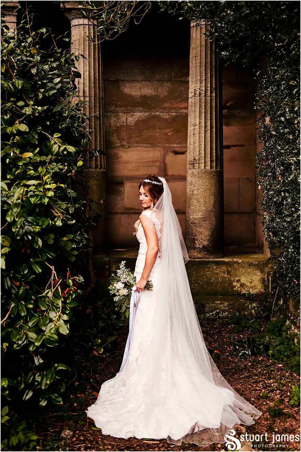 Beautiful portraits of the Bride and Groom at Bishton Hall in Stafford by Documentary Wedding Photographer Stuart James