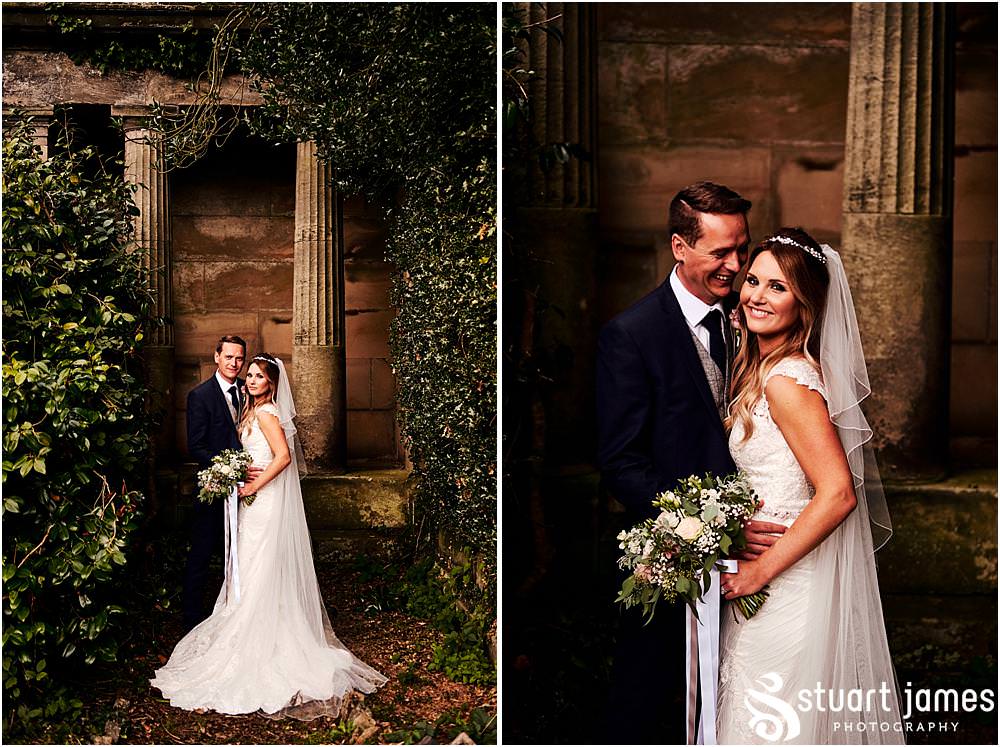 Beautiful portraits of the Bride and Groom at Bishton Hall in Stafford by Documentary Wedding Photographer Stuart James