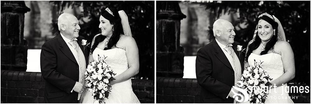 Beautiful photographs of the brides journey to church with Horse and Carriage at St Marks Church Great Wyrley in Walsall by Documentary Wedding Photographer Stuart James