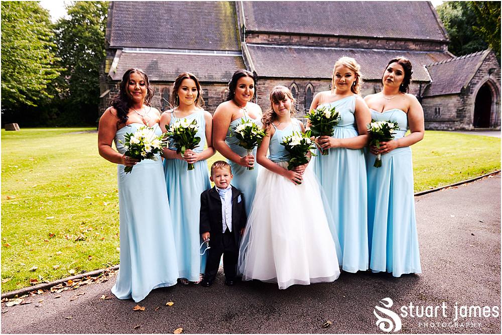 Bridal party photographs at St Marks Church Great Wyrley in Walsall by Documentary Wedding Photographer Stuart James