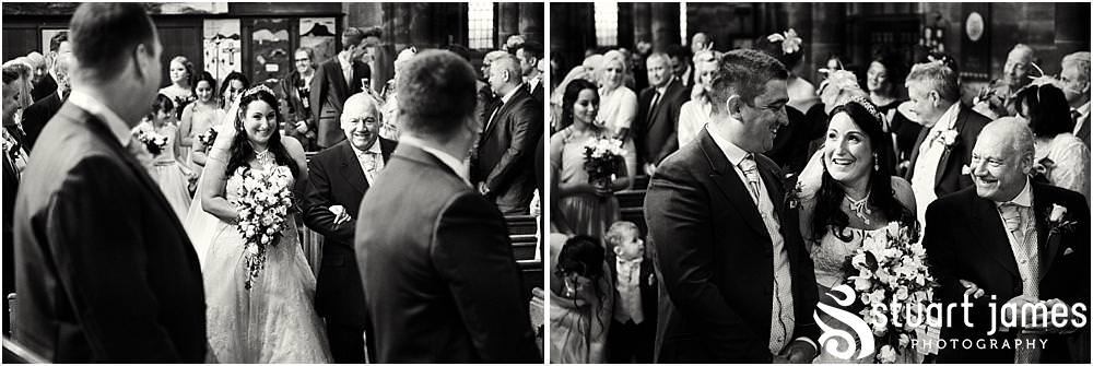 Capturing the entrance of the bride to the ceremony at St Marks Church Great Wyrley in Walsall by Documentary Wedding Photographer Stuart James