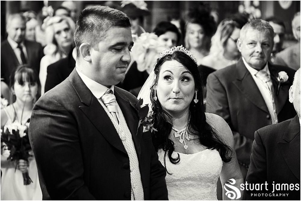 Capturing the entrance of the bride to the ceremony at St Marks Church Great Wyrley in Walsall by Documentary Wedding Photographer Stuart James