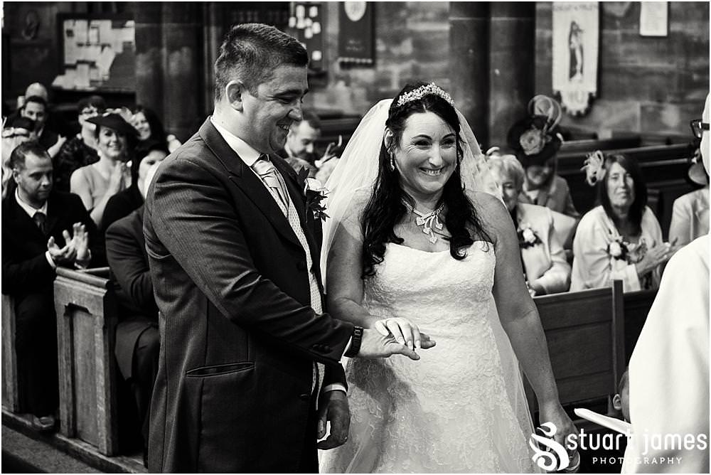 Unobtrusive storytelling photographs of the wedding ceremony at St Marks Church Great Wyrley in Walsall by Documentary Wedding Photographer Stuart James