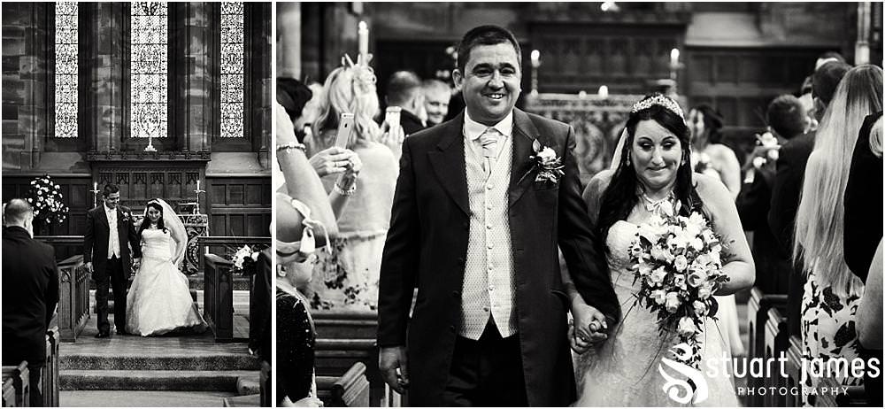 Unobtrusive storytelling photographs of the wedding ceremony at St Marks Church Great Wyrley in Walsall by Documentary Wedding Photographer Stuart James