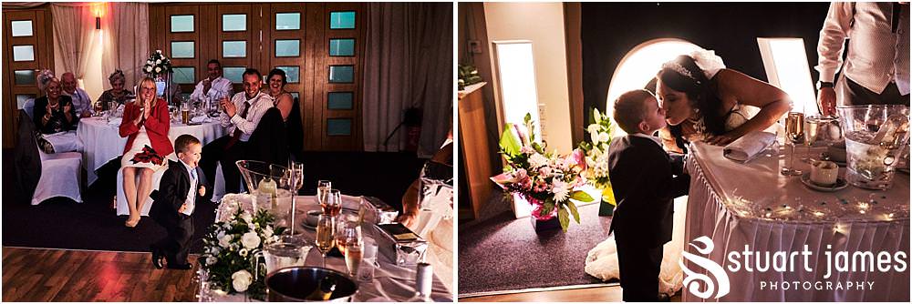 Creating timeless photographs of the wedding speeches and the emotion reactions at Calderfields by Documentary Wedding Photographer Stuart James