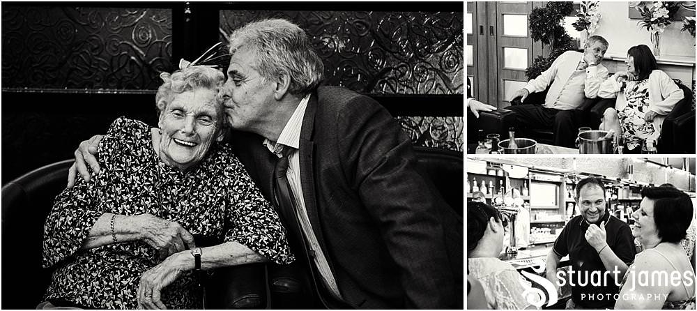 Candid photographs capturing the spirit and fun of the evening reception as the guests enjoy the fabulous wedding at Calderfields by Documentary Wedding Photographer Stuart James