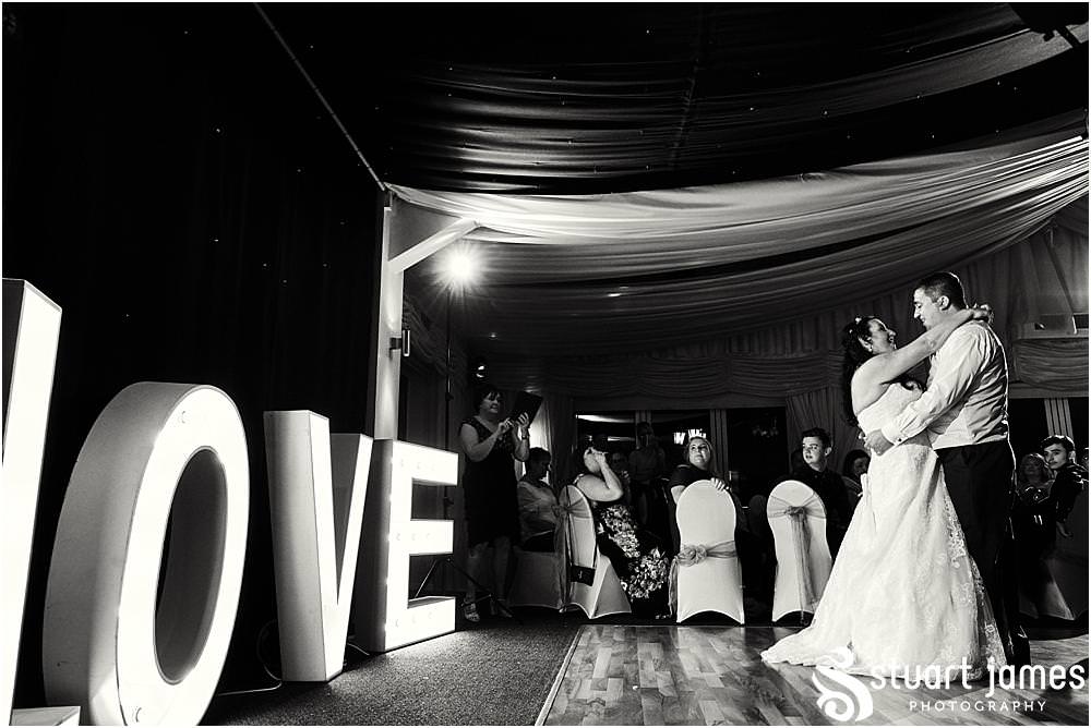 Creative photographs of the first dance at Calderfields by Documentary Wedding Photographer Stuart James
