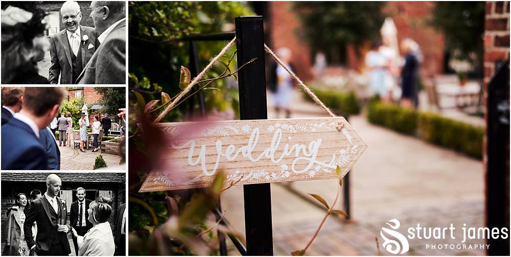 Creative photographs of the guests arriving for the wedding at Packington Moor in Lichfield by Documentary Wedding Photographer Stuart James CREATIVE. EMOTIVE. STORYTELLING. Staffordshire Barn Wedding Photographs