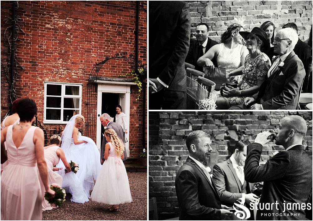 Photos that capture the mood and the emotions during the final moments before the wedding ceremony at Packington Moor in Lichfield by Documentary Wedding Photographer Stuart James CREATIVE. EMOTIVE. STORYTELLING. Staffordshire Barn Wedding Photographs