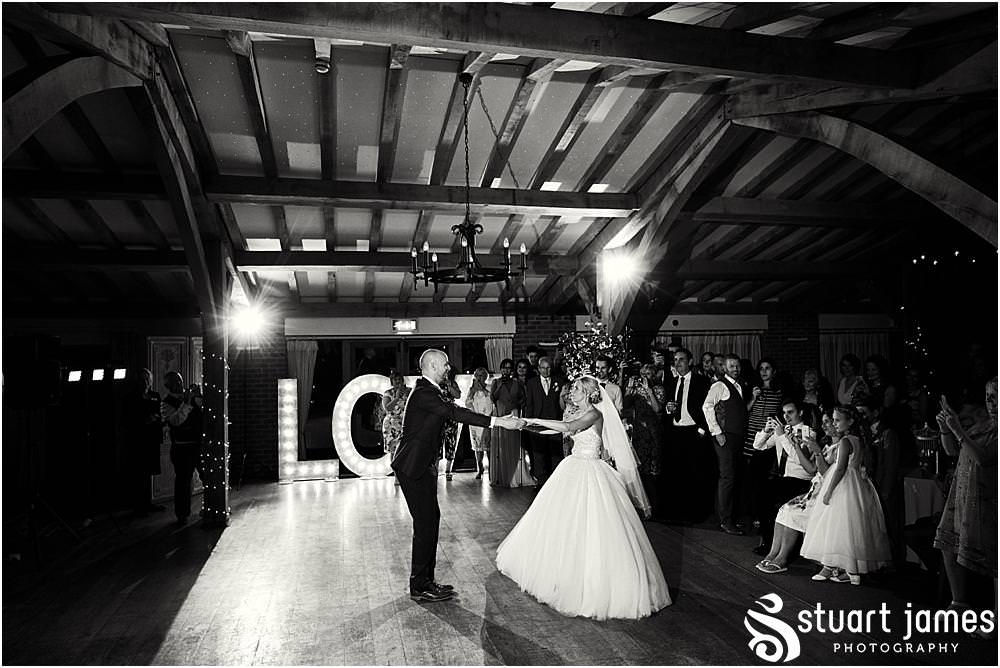 First dance fun in the barn at Packington Moor in Lichfield by Documentary Wedding Photographer Stuart James CREATIVE. EMOTIVE. STORYTELLING. Staffordshire Barn Wedding Photographs