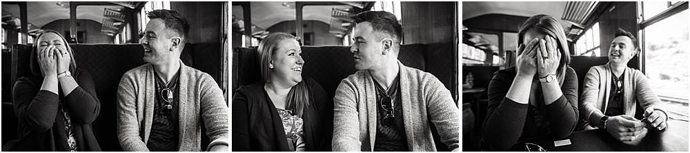 Creative fun and relaxed engagement portraits with Staffordshire wedding photographer Stuart James