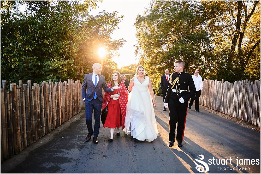 Creative documentary wedding photography at Chester Zoo by Staffordshire Wedding Photographers Stuart James
