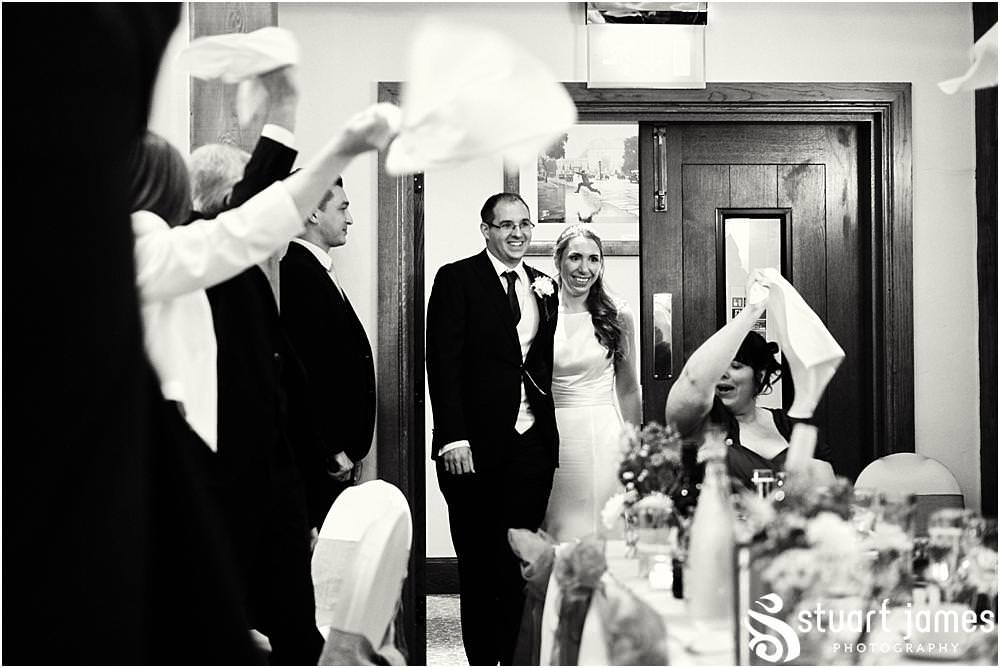 Creative documentary wedding photography at The Crows Nest at Barton Marina by Staffordshire Wedding Photographers Stuart James