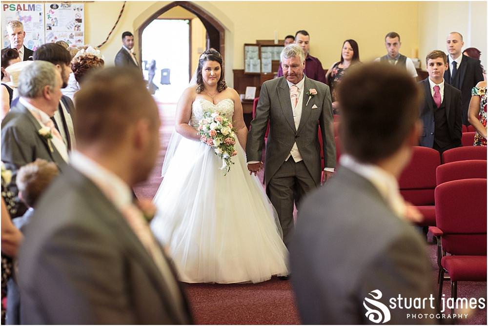Documenting the wedding ceremony at St James Church before the reception at Oak Farm in Cannock by Oak Farm Wedding Photographer Stuart James