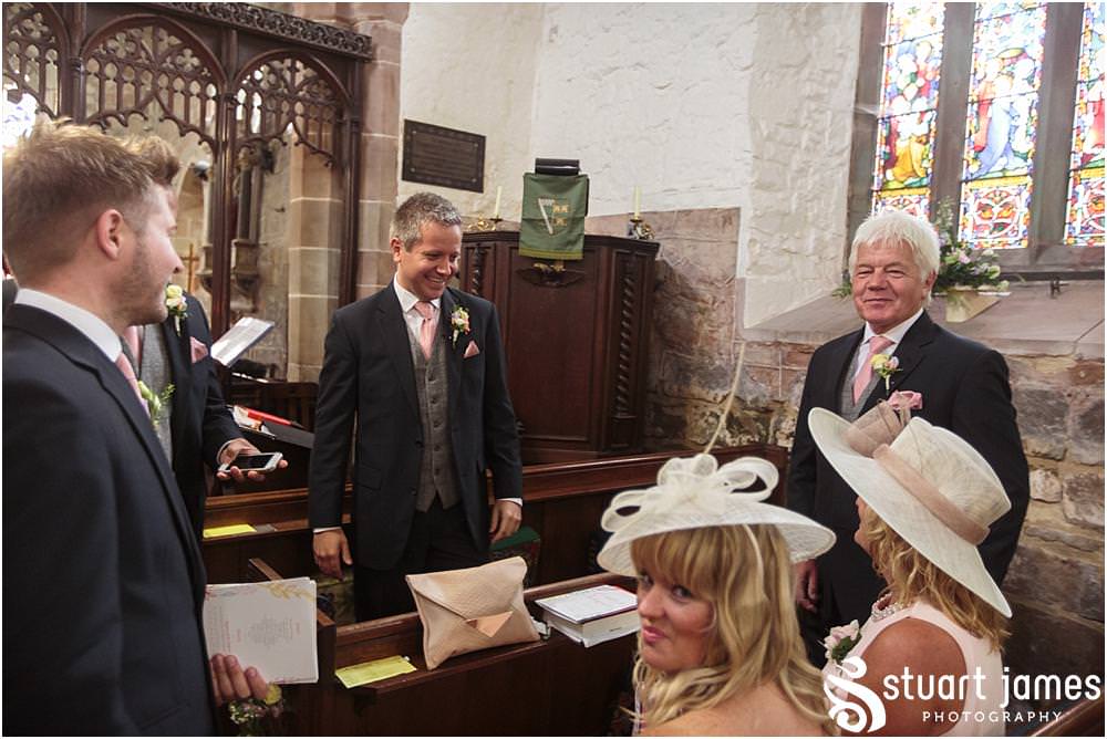 Capturing the arrival of the wedding guests for the wedding at Middleton Church and Moxhull Hall in Sutton Coldfield by Moxhull Hall Wedding Photographers Stuart James
