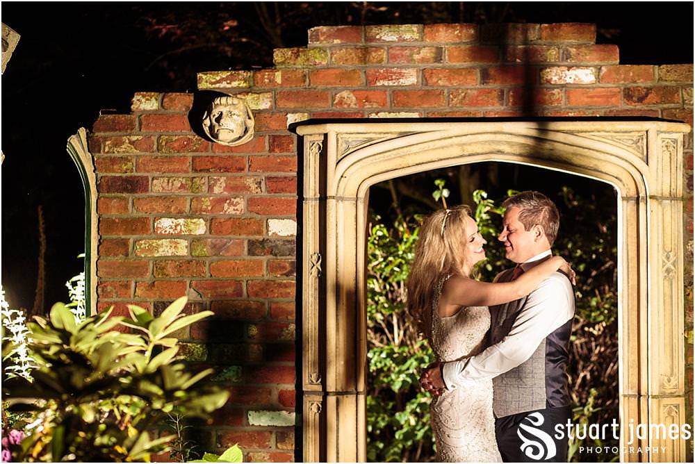 Creative evening portraits to conclude the beautiful wedding story at Moxhull Hall in Sutton Coldfield by Moxhull Hall Wedding Photographers Stuart James