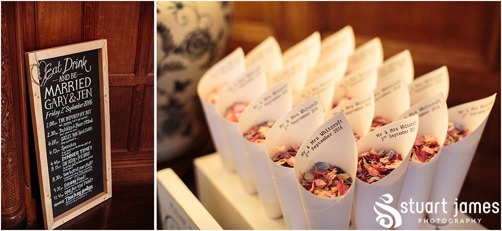 Capturing the wedding details at Pendrell Hall with Pendrell Hall Wedding Photography by Stuart James