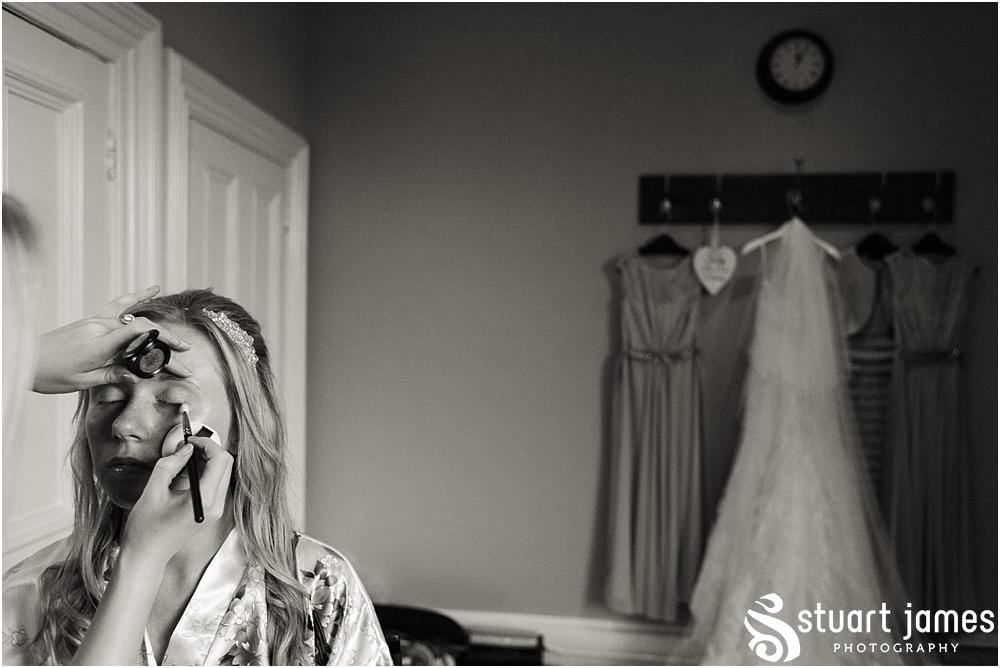 Unobtrusive photos that really show the mood and excitement of the wedding morning for the bridal party in Love is Enough at Pendrell Hall with Pendrell Hall Wedding Photography by Stuart James