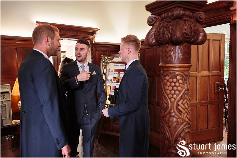 Capturing the arrival of the wedding guests excited for the fabulous day at Pendrell Hall with Pendrell Hall Wedding Photography by Stuart James