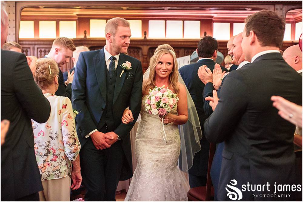 Capturing the beautiful and emotional ceremony in unobtrusive photographs at Pendrell Hall with Pendrell Hall Wedding Photography by Stuart James