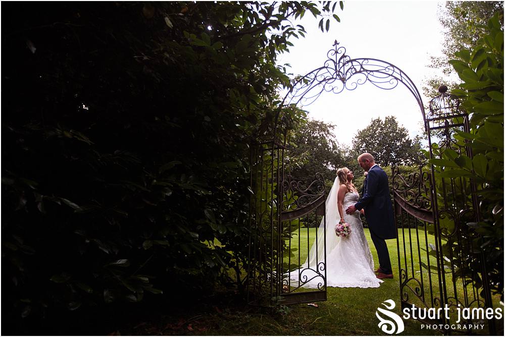 Using the stunning setting of Pendrell Hall for beautiful and timeless bridal portraits with Pendrell Hall Wedding Photography by Stuart James