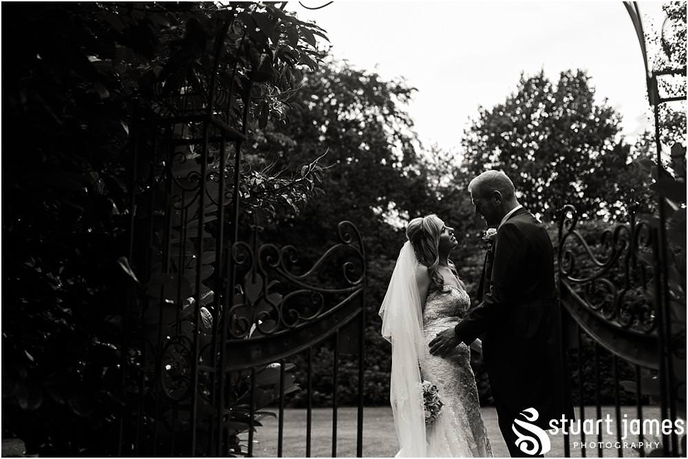Using the stunning setting of Pendrell Hall for beautiful and timeless bridal portraits with Pendrell Hall Wedding Photography by Stuart James