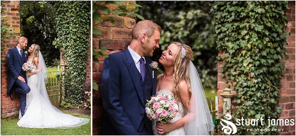 Using the stunning setting of Pendrell Hall for beautiful and timeless bridal portraits with Pendrell Hall Wedding Photography by Stuart James