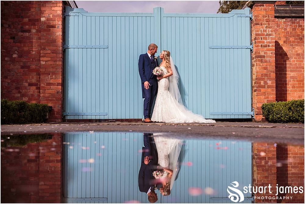 Using the stunning setting of Pendrell Hall for beautiful and timeless bridal portraits with Pendrell Hall Wedding Photography by Stuart James