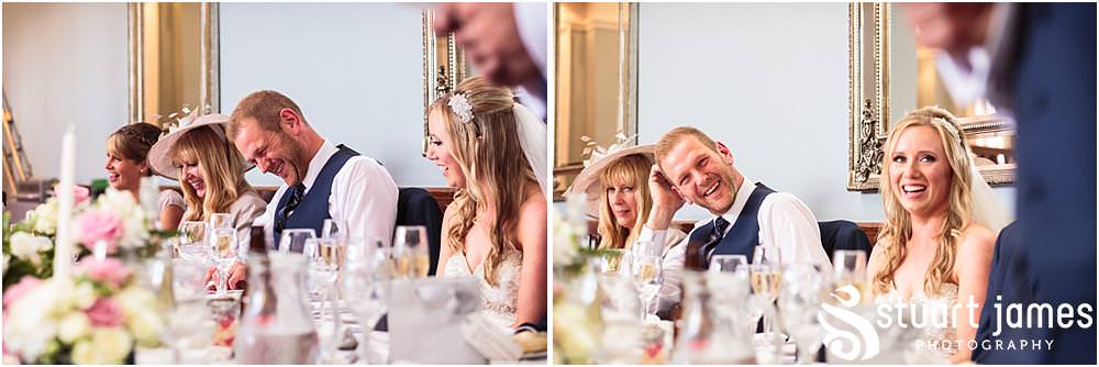 From laughter to tears, the rollercoaster of a speech from our best man was truly beautiful to photographs and for the guests to enjoy at Pendrell Hall with Pendrell Hall Wedding Photography by Stuart James