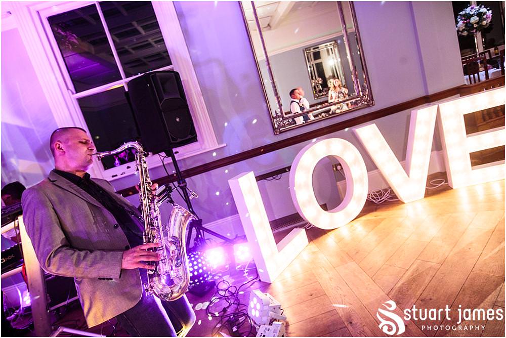 Apollo Soul getting the party started in amazing fashion at Pendrell Hall with Pendrell Hall Wedding Photography by Stuart James