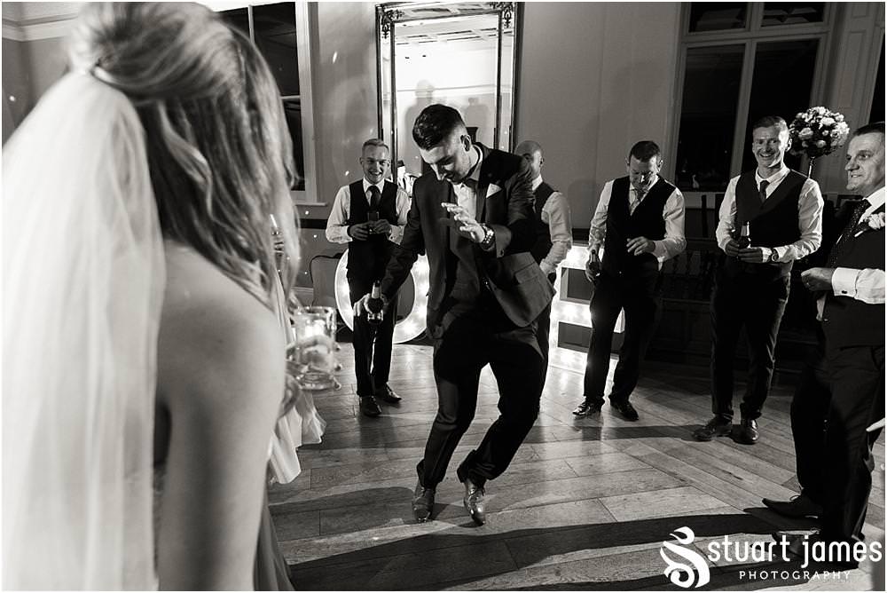 Apollo Soul getting the party started in amazing fashion at Pendrell Hall with Pendrell Hall Wedding Photography by Stuart James