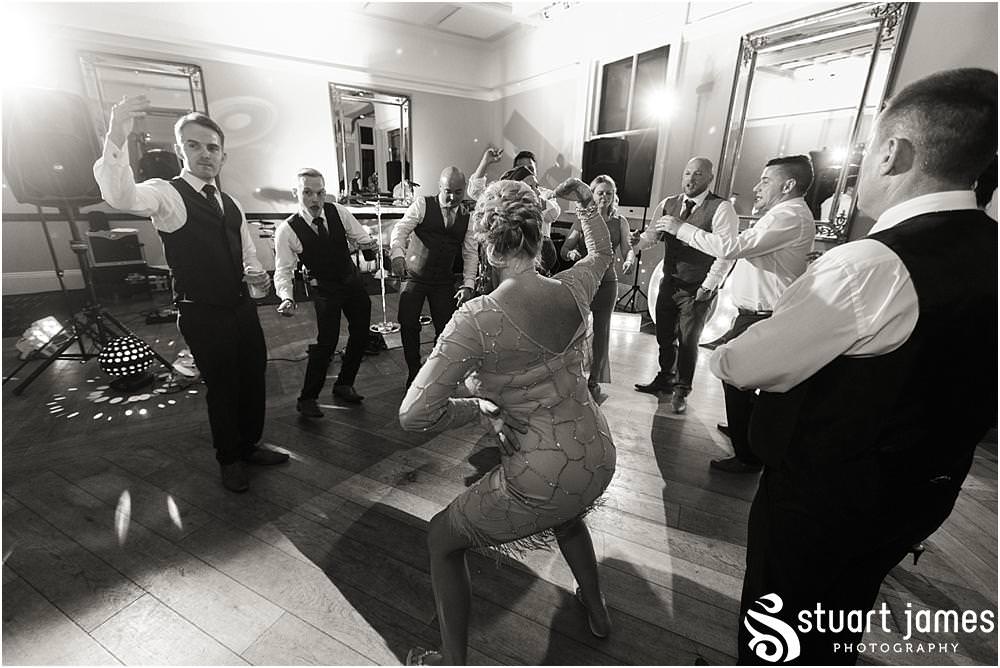 With such an amazing crowd the party never stopped, with amazing dancing photographs all night long at Pendrell Hall with Pendrell Hall Wedding Photography by Stuart James