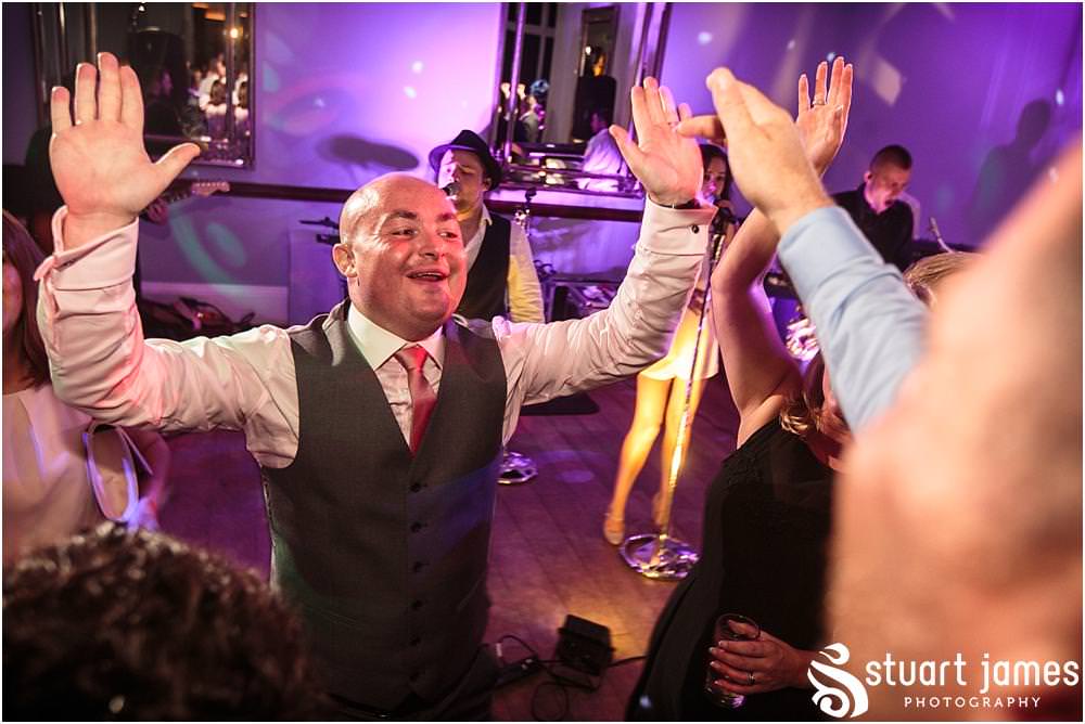With such an amazing crowd the party never stopped, with amazing dancing photographs all night long at Pendrell Hall with Pendrell Hall Wedding Photography by Stuart James