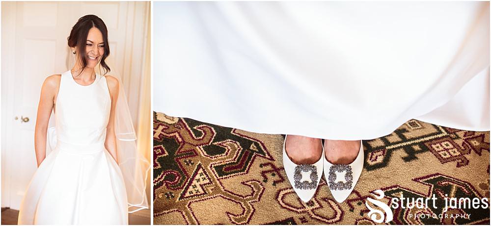 Creative natural photographs showing the final preparations for the gorgeous bride ahead of the wedding at Weston Park in Shropshire by Shropshire Wedding Photographer Stuart James