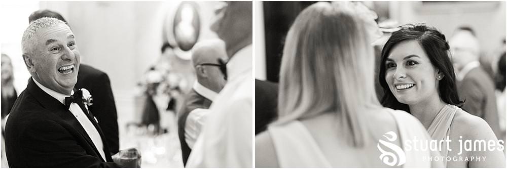 Creative captivating photographs of the wedding speeches at Weston Park in Shropshire by Shropshire Wedding Photographer Stuart James
