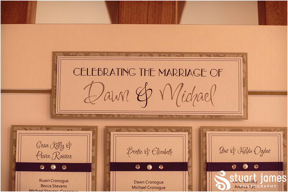 Such stunning styling and decoration for the wedding breakfast in the Oat Barn at the Barn Wedding Venue in Lichfield by Walsall Wedding Photographers Stuart James