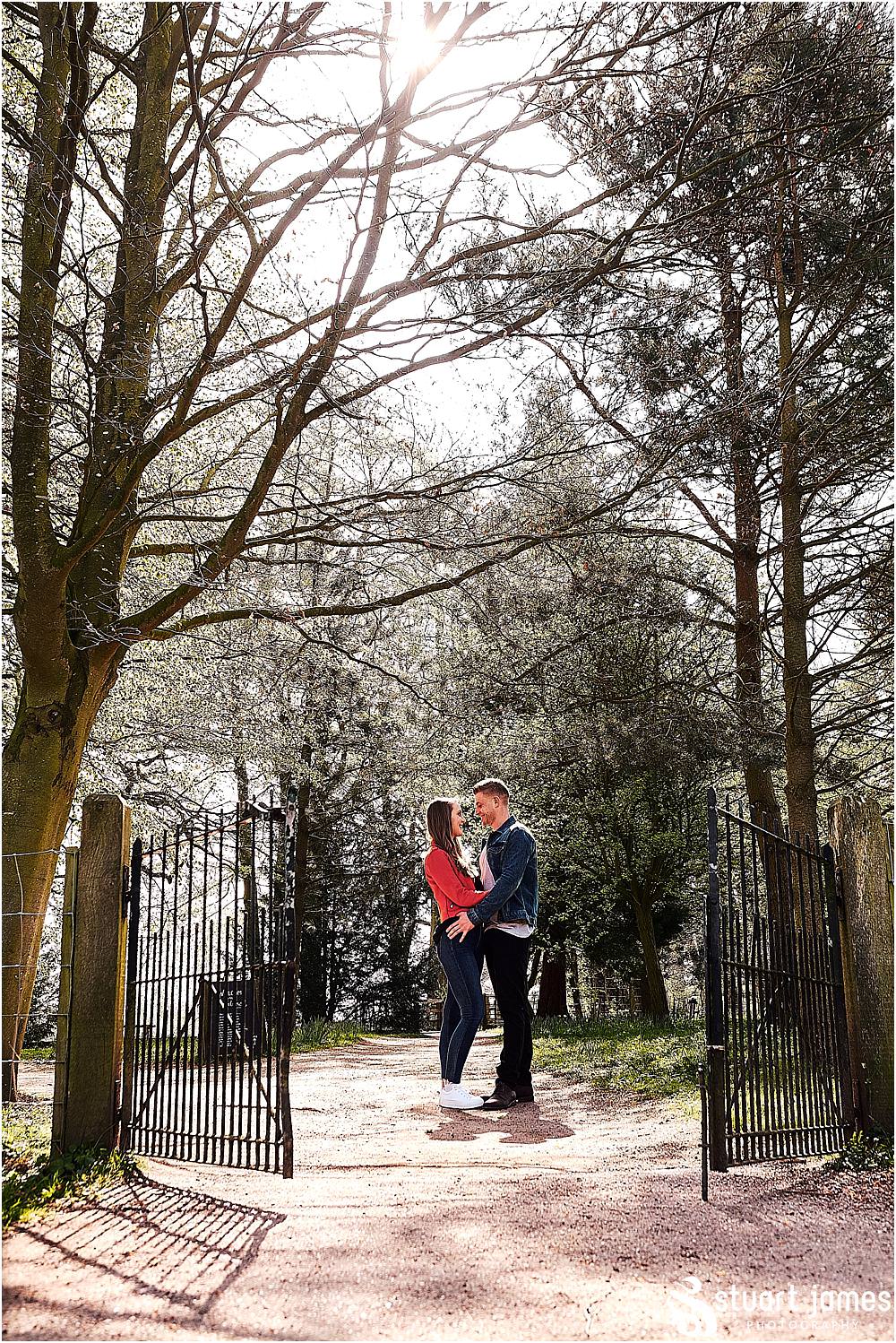 Creative relaxed portraits around Calke Abbey in Derbyshire by Derbyshire Wedding Photographer Stuart James