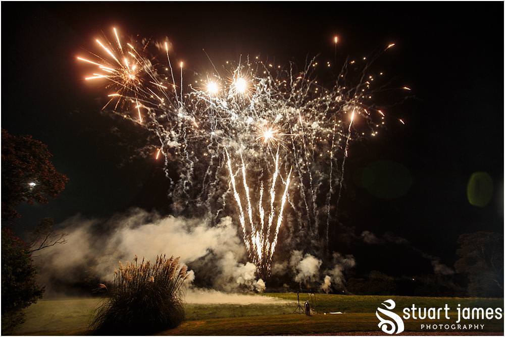 What could be better than fireworks at Davenport House in Shropshire by Davenport House Wedding Photographers Stuart James