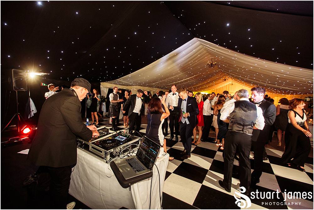 Add Danny Rampling into the wedding reception and you have one truly amazing party for the wedding at Davenport House in Shropshire by Davenport House Wedding Photographers Stuart James