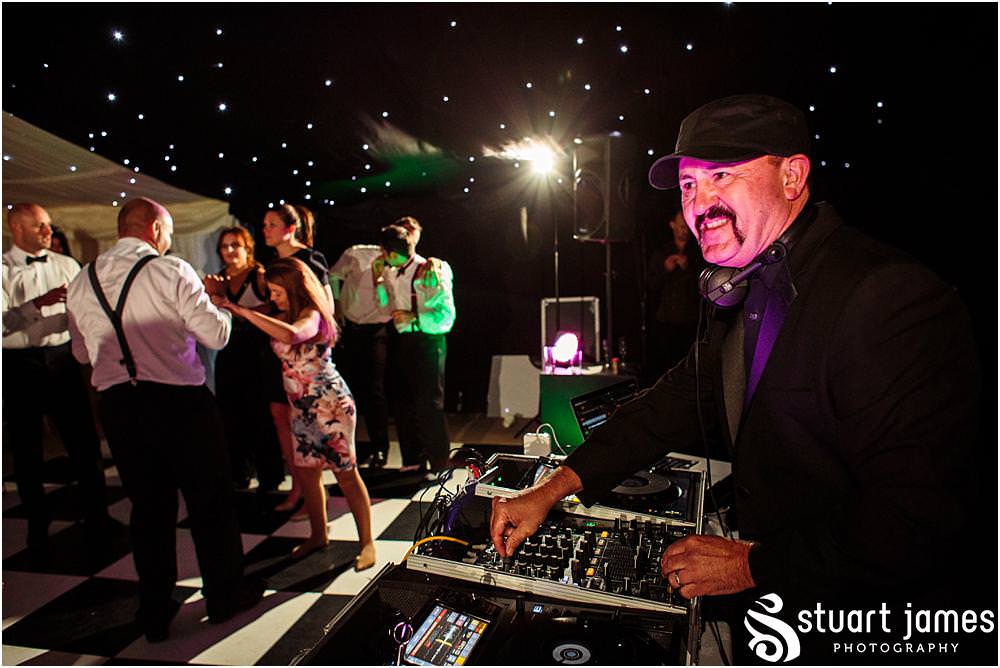 Add Danny Rampling into the wedding reception and you have one truly amazing party for the wedding at Davenport House in Shropshire by Davenport House Wedding Photographers Stuart James