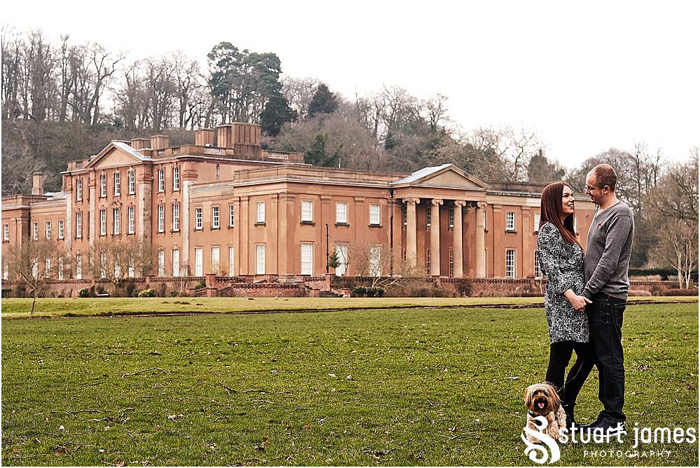 Stunning relaxed portraits at Himley Hall in Dudley of Katie and Kieron by Documentary Wedding Photographer Stuart James ahead of their Moat House Wedding