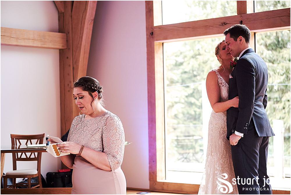 From tears to laughter Lynda and Andy's ceremony had it all at The Mill Barns in Alveley by Mill Barns Wedding Photographers Stuart James