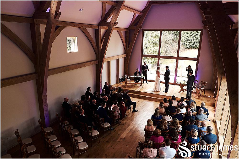 Photos that show the true theatre of emotions for the bride and groom and the families during the wedding ceremony at The Mill Barns in Alveley by Mill Barns Wedding Photographers Stuart James
