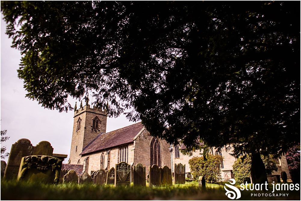Capturing the arrival of our bride for the wedding at All Saints Church, Sandon Hall in Stafford by Sandon Wedding Photographers Stuart James